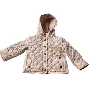 Tommy Hilfiger: Lightweight Fleece Lined Pink Puffer Jacket, Size 24 Months